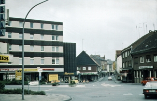 Blick über die Oststraße in die Bahnhofstraße 